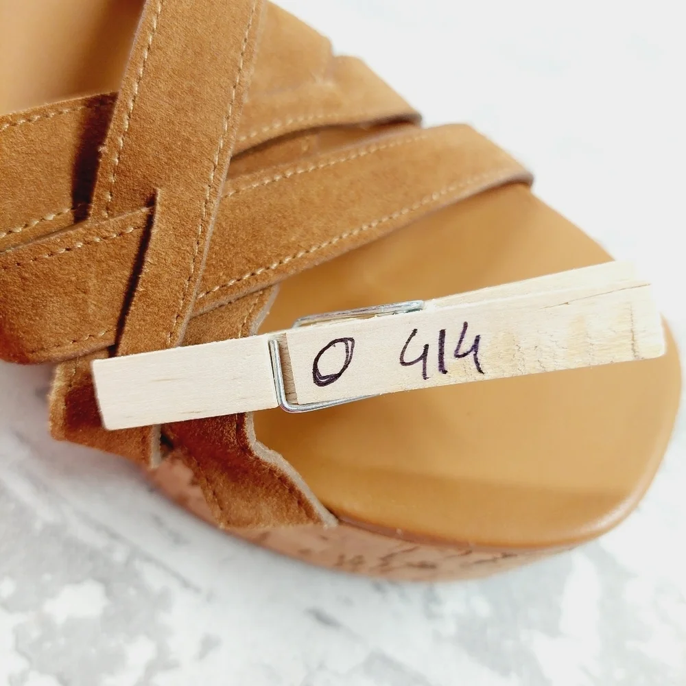 New Free People LisbonTan Leather Mary Jane Platform Sandal O414